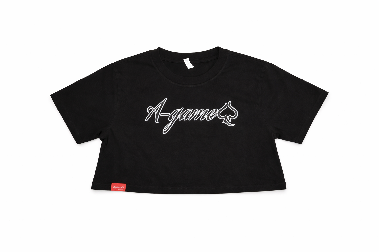 A-GAME Logo Ladies Cropped Tee